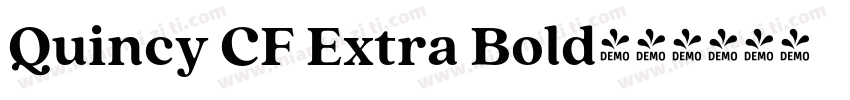 Quincy CF Extra Bold字体转换